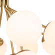Load image into Gallery viewer, Farmhouze Light-Brass 12-Light Tiered Frosted Glass Globe Bubble Sputnik Chandelier-Chandelier-30 in-
