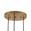 Load image into Gallery viewer, Farmhouze Light-Brass 3-Light Cluster Metal Cone Round Pendant Chandelier-Chandelier-Brass-
