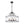Load image into Gallery viewer, Farmhouze Light - Brass 6 - Light Textured Glass Drum Lantern Pendant - Chandelier - Black - 
