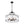 Load image into Gallery viewer, Farmhouze Light - Brass 6 - Light Textured Glass Drum Lantern Pendant - Chandelier - Black - 
