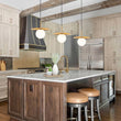 Load image into Gallery viewer, Farmhouze Light - Brass Radiant Frosted Glass Globe Single Pendant Light - Pendant - Brass - 
