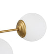 Load image into Gallery viewer, Farmhouze Light-Brass Sputnik Frosted Glass Bubble Linear Sputnik Ceiling Light-Ceiling Light-41.3 in-
