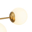 Load image into Gallery viewer, Farmhouze Light-Brass Sputnik Frosted Glass Bubble Linear Sputnik Ceiling Light-Ceiling Light-41.3 in-
