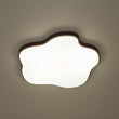 Load image into Gallery viewer, Farmhouze Light-Cartoon Star Walnut Faux Wood Dimmable LED Kids Ceiling Light-Ceiling Light-Walnut-
