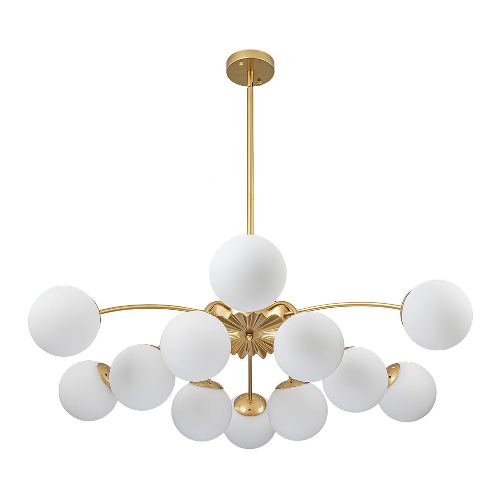 Classic Sputnik Frosted Glass Globe Semi Flush 