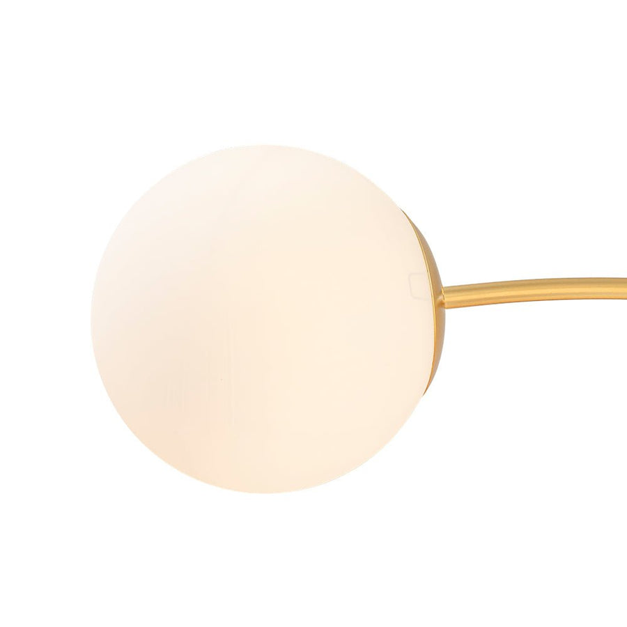 Farmhouze Light - Classic 12 - Light Sputnik Frosted Glass Globe Semi Flush - Ceiling Light - Ceiling Light - 