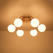 Load image into Gallery viewer, Farmhouze Light - Classic 16 - Light Sputnik Frosted Glass Globe Semi Flush - Ceiling Light - 6 Bulbs - 
