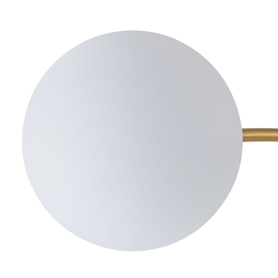 Farmhouze Light - Classic 16 - Light Sputnik Frosted Glass Globe Semi Flush - Ceiling Light - Brass - 
