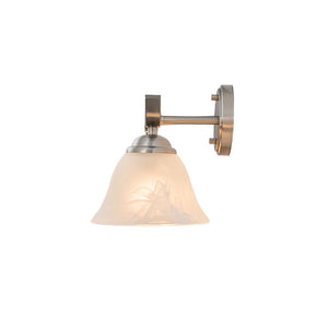 Farmhouze Light - Classic Nickel 3 - Light Marble Glass Shade Vanity Wall Light - Wall Sconce - 3 Bulbs - 