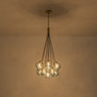 Load image into Gallery viewer, Farmhouze Light-Coastal Bubble Cluster Blue Glass Globe Chandelier-Chandelier-Brass-
