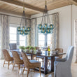 Load image into Gallery viewer, Farmhouze Light-Coastal Bubble Cluster Blue Glass Globe Chandelier-Chandelier-Brass-
