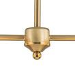 Load image into Gallery viewer, Farmhouze Light-Contemporary 6-Light Milk Glass Globe Linear Island Chandelier-Pendant-Brass-
