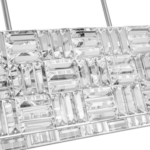 Farmhouze Light - Contemporary Chic Faceted Crystal Square Island Chandelier - Chandelier - 40 in - 