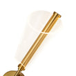 Load image into Gallery viewer, Farmhouze Light - Contemporary Clear Cone LED UP and Down Wall Light - Wall Sconce - Brass - 1 Pack - 

