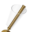 Load image into Gallery viewer, Farmhouze Light - Contemporary Clear Cone LED UP and Down Wall Light - Wall Sconce - Brass - 1 Pack - 

