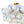 Load image into Gallery viewer, Farmhouze Light - Contemporary Clear Rainbow Glass Cluster Bubble Ceiling Light - Ceiling Light - White - 
