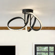 Load image into Gallery viewer, Farmhouze Light-Contemporary Designer Twisted Strip Dimmable LED Ceiling Light-Ceiling Light-Black-
