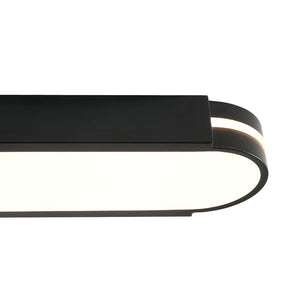 Farmhouze Light - Contemporary Matte Black Oval Dimmable LED Ceiling Light - Ceiling Light - 3000K Warm White - 