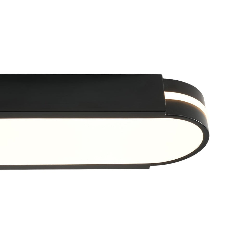 Farmhouze Light - Contemporary Matte Black Oval Dimmable LED Ceiling Light - Ceiling Light - 3000K Warm White - 