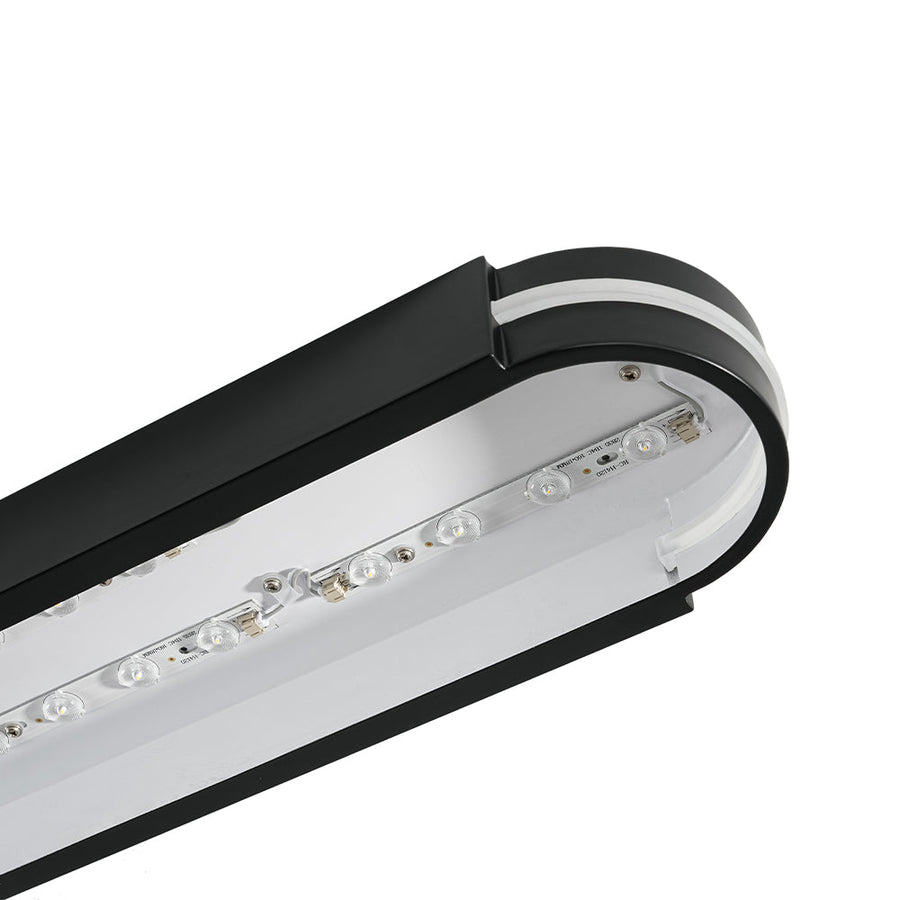 Farmhouze Light - Contemporary Matte Black Oval Dimmable LED Ceiling Light - Ceiling Light - 3000K Warm White - 