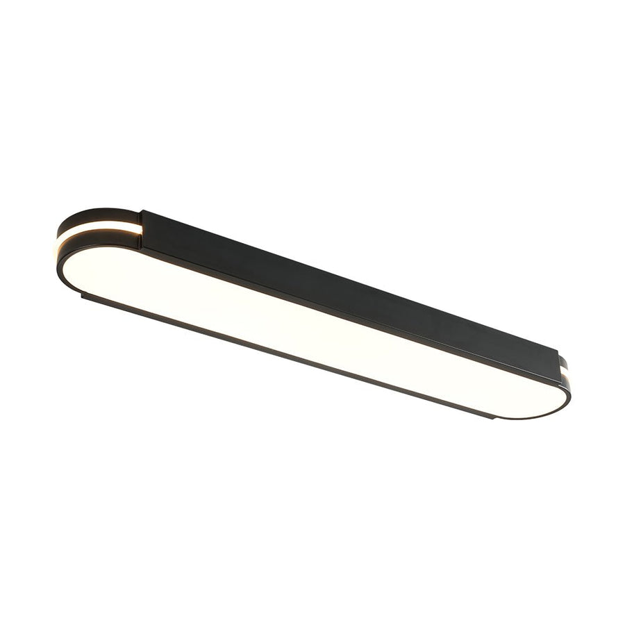 Farmhouze Light - Contemporary Matte Black Oval Dimmable LED Ceiling Light - Ceiling Light - 3000K Warm White - 