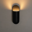 Load image into Gallery viewer, Farmhouze Light-Contemporary Simple Black Metal Oval Outdoor Wall Light-Wall Sconce-2 Packs-
