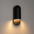 Load image into Gallery viewer, Farmhouze Light-Contemporary Simple Black Metal Oval Outdoor Wall Light-Wall Sconce-2 Packs-

