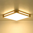 Load image into Gallery viewer, Farmhouze Light - Cottage Rustic Dimmable LED Square Wooden Flush Mount Light - Ceiling Light - 15 in - 
