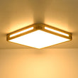 Load image into Gallery viewer, Farmhouze Light - Cottage Rustic Dimmable LED Square Wooden Flush Mount Light - Ceiling Light - 15 in - 
