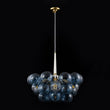 Load image into Gallery viewer, Farmhouze Light-Dimmable Cluster Dusty Blue Glass Globe Bubble Chandelier-Chandelier-Dusty Blue Glass-
