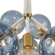 Load image into Gallery viewer, Farmhouze Light-Dimmable Cluster Dusty Blue Glass Globe Bubble Chandelier-Chandelier-Dusty Blue Glass-
