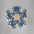 Load image into Gallery viewer, Farmhouze Light-Dimmable Cluster Dusty Blue Glass Globe Bubble Chandelier-Chandelier-Dusty Blue Glass-
