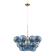 Load image into Gallery viewer, Farmhouze Light-Dimmable Cluster Dusty Blue Glass Globe Bubble Chandelier-Chandelier-Dusty Blue Glass-
