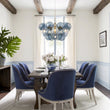 Load image into Gallery viewer, Farmhouze Light-Dimmable Cluster Dusty Blue Glass Globe Bubble Chandelier-Chandelier-Dusty Blue Glass-
