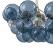 Load image into Gallery viewer, Farmhouze Light-Dimmable Cluster Dusty Blue Glass Globe Bubble Chandelier-Chandelier-Dusty Blue Glass-

