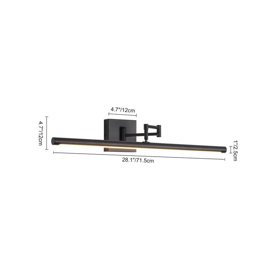 Farmhouze Light - Dimmable LED Adjustable Linear Tube Vanity Wall Lamp - Wall Sconce - Brass - 