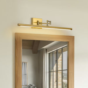 Farmhouze Light - Dimmable LED Adjustable Linear Tube Vanity Wall Lamp - Wall Sconce - Brass - 