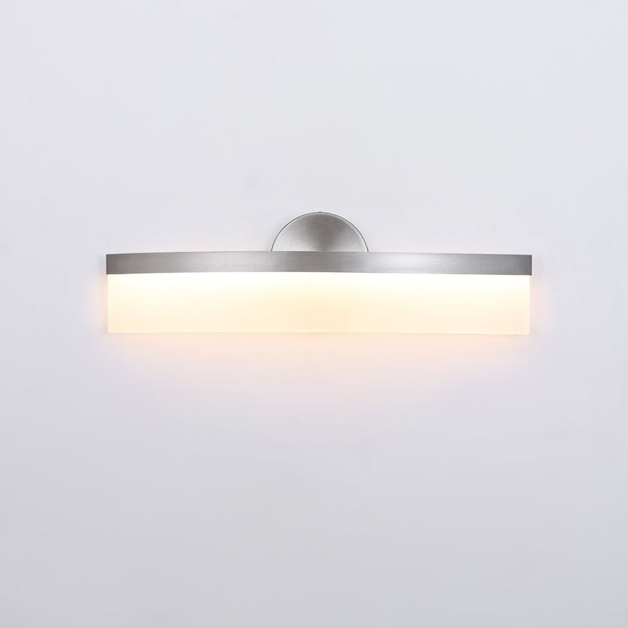 Farmhouze Light - Dimmable LED Curved Bathroom Vanity Wall Sconce - Wall Sconce - Nickel - 