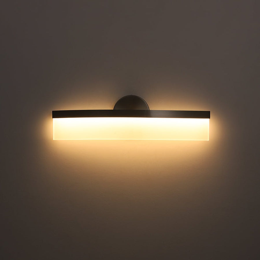 Farmhouze Light - Dimmable LED Curved Bathroom Vanity Wall Sconce - Wall Sconce - Nickel - 