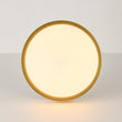 Load image into Gallery viewer, Farmhouze Light-Dimmable LED Round Gold Milky White Glass Flush Mount Light-Ceiling Light-Brass-
