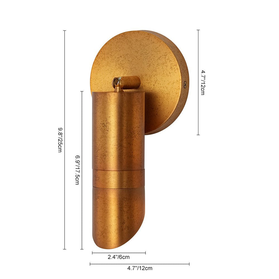 Dimmable LED Rust Patina Adjustable Ceiling Spotlight Farmhouze Light