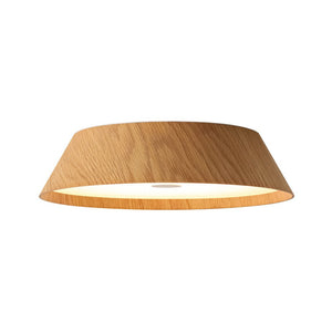 Farmhouze Light - Dimmable LED Rustic Wood Grain Round Ceiling Light - Ceiling Light - Oak - 