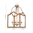 Load image into Gallery viewer, Farmhouze Light-Distressed Gold Bronze Candle Style Square Cage Ceiling Light-Ceiling Light-15 in-
