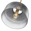 Load image into Gallery viewer, Farmhouze Light-Farmhouse 1-Light Gray Water Glass Drum Kitchen Pendant-Pendant-Brass-
