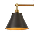Load image into Gallery viewer, Farmhouze Light-Farmhouse 3-Light Black Gold Conical Kitchen Island Pendant-Chandelier-3 Bulbs-
