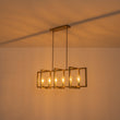Load image into Gallery viewer, Farmhouze Light-Farmhouse 6-Light Rectangle Kitchen Island Linear Chandelier-Chandelier-Brushed Brass-
