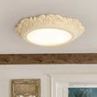 Load image into Gallery viewer, Farmhouze Light-Farmhouse Beige Carved Resin LED Flush Mount Ceiling Light-Ceiling Light-Ivory-
