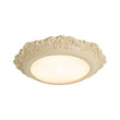 Load image into Gallery viewer, Farmhouze Light-Farmhouse Beige Carved Resin LED Flush Mount Ceiling Light-Ceiling Light-Ivory-
