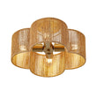 Load image into Gallery viewer, Farmhouze Light-Farmhouse Coastal Woven Rope Quatrefoil Scalloped Ceiling Light-Ceiling Light-13.8 in-
