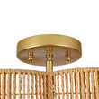 Load image into Gallery viewer, Farmhouze Light-Farmhouse Coastal Woven Rope Quatrefoil Scalloped Ceiling Light-Ceiling Light-13.8 in-
